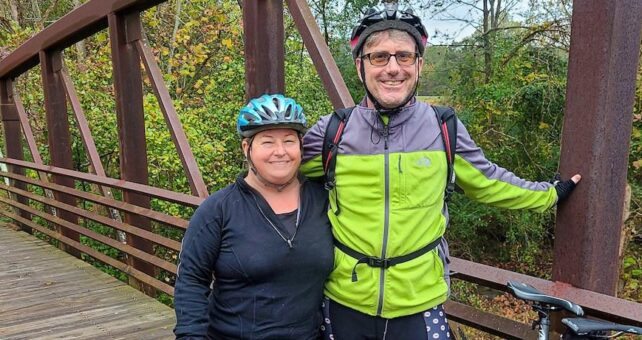 Ed and Jenn Coleman on the Chief Ladiga Trail | Courtesy Ed Coleman