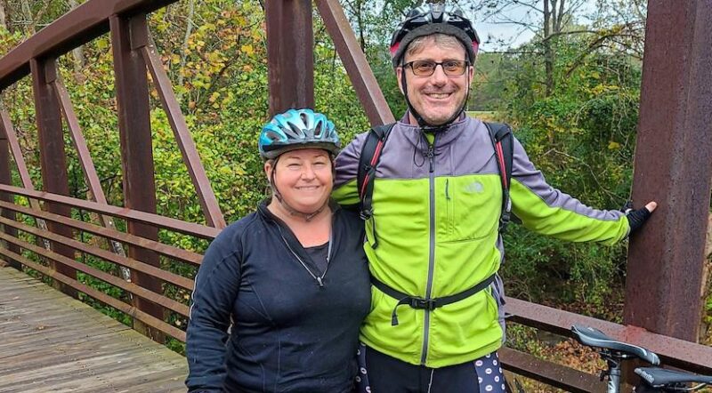 Ed and Jenn Coleman on the Chief Ladiga Trail | Courtesy Ed Coleman