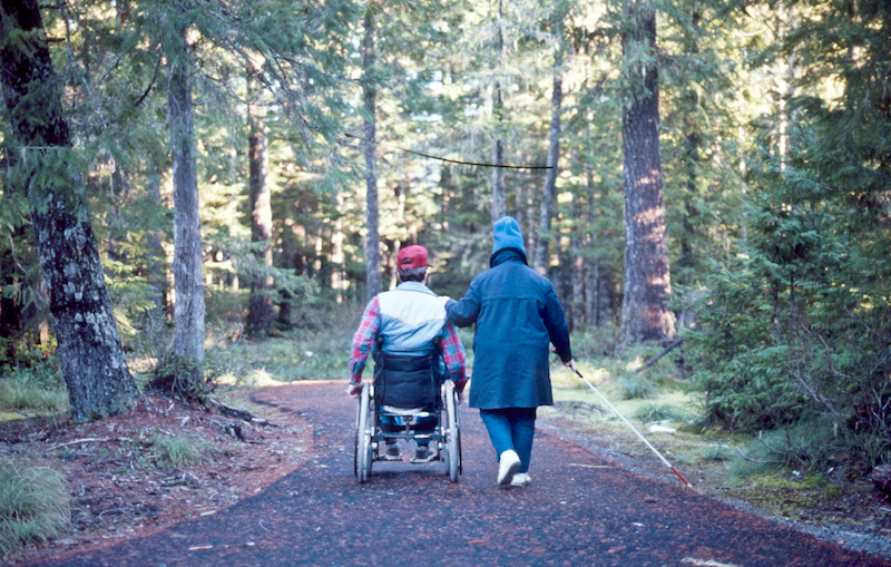 Exploring the trail with a loved one is a great way to spend time together | Photo courtesy USDA Forest Service