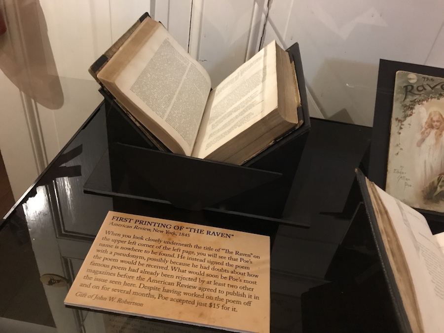 First edition of The Raven at the Poe Museum | Photo by Amy Kapp