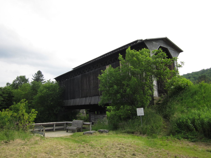 Fisher Covered Railroad Bridge in Wolcott, Vermont | Photo courtesy Doug Kerr | CC BY-SA 2.0