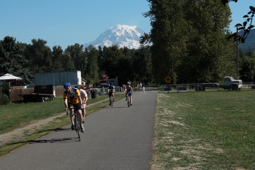 Foothills Trail underneath the beautiful 14,410-foot Mt. Rainier in Washington | Photo by Gene Bisbee