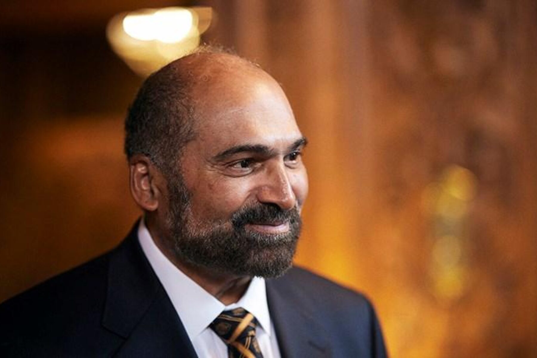 Franco Harris supported the trails and bicycling community in many ways, including as a board member for Rails-to-Trails Conservancy from 1992 to 1997, and as the owner of the Pittsburgh Power bike racing team in the early 1990s. | Photo courtesy Governor Tom Wolf | CC BY 2.0