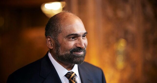 Franco Harris supported the trails and bicycling community in many ways, including as a board member for Rails-to-Trails Conservancy from 1992 to 1997, and as the owner of the Pittsburgh Power bike racing team in the early 1990s. | Photo courtesy Governor Tom Wolf | CC BY 2.0