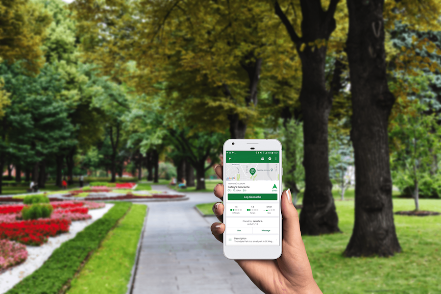 Geocaching app| Photo courtesy Groundspeak Inc. (dba Geocaching)