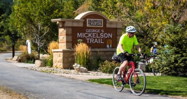 George S. Mickelson Trail at the Deadwood Trailhead | Photo courtesy South Dakota Game, Fish and Parks