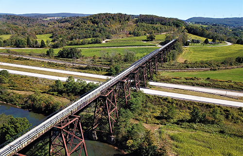 Great Allegheny Passage (gaptrail.org) in Pennsylvania | Photo by Milo Bateman