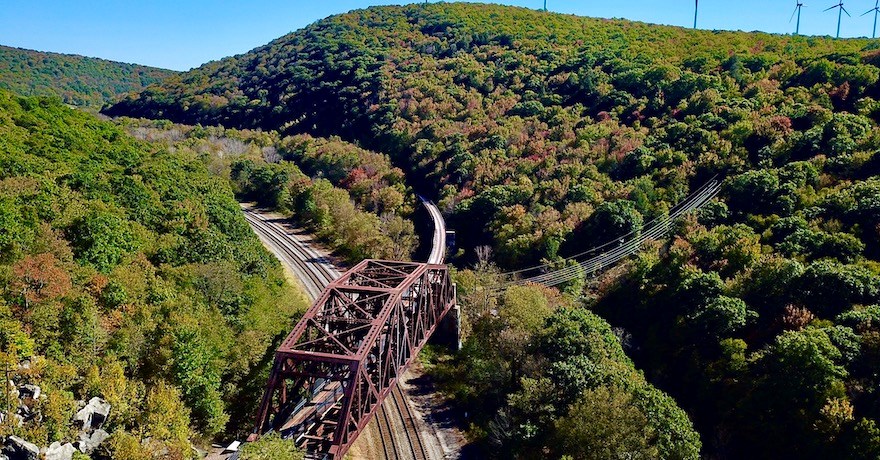 Great Allegheny Passage just outside Pittsburgh, Pennsylvania | Photo by Milo Bateman