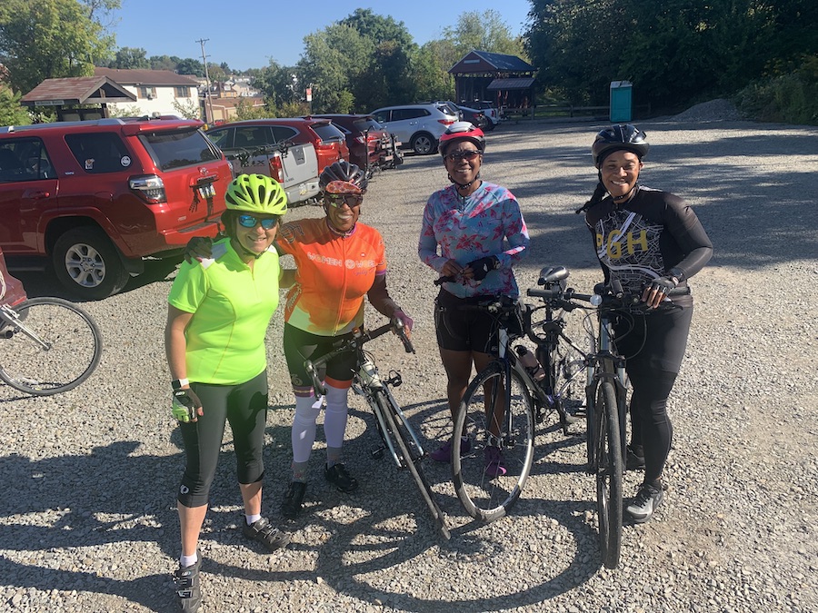 Group ride along the Panhandle Trail | Photo by Robin L. Woods