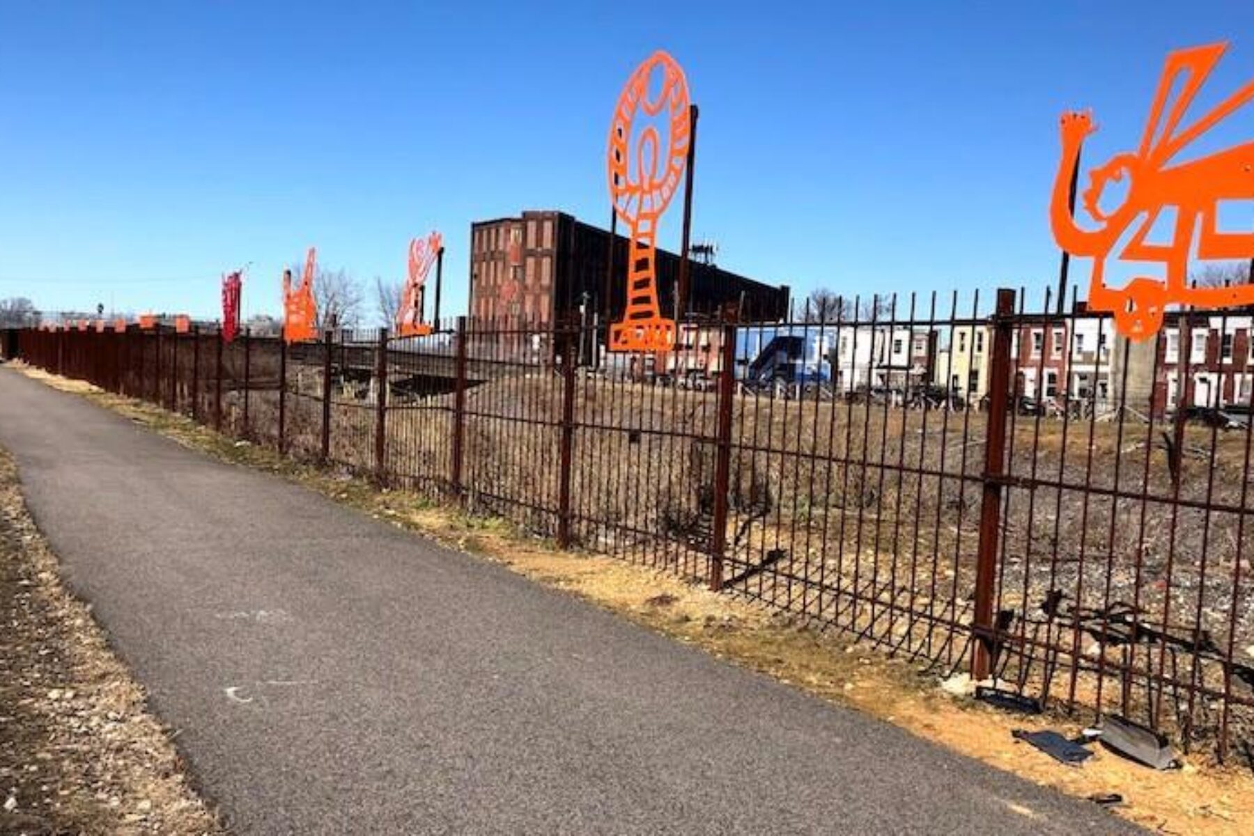 Gurney Street Trail pilot project along the planned Richmond Industrial Trail | Photo by Anya Saretzky, courtesy RTC