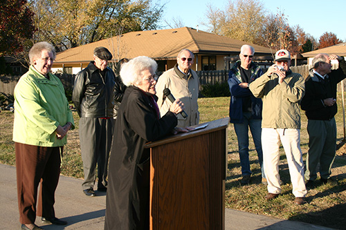 Helen Boosalis at the naming ceremony of the Helen Boosalis Trail | Photo courtesy City of Lincoln