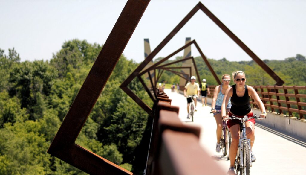 High Trestle Trail above the Des Moines River | Photo by Phil Roeder