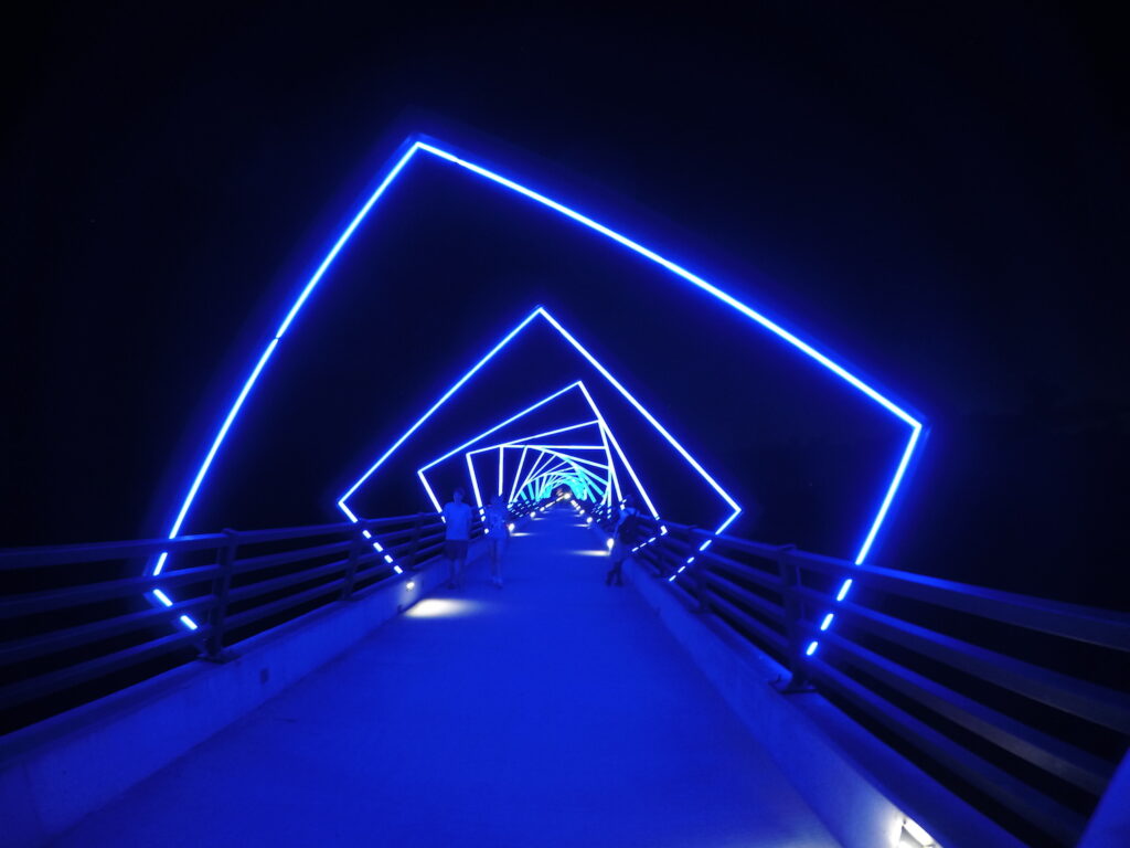 High Trestle Trail at night | Photo by Milo Bateman
