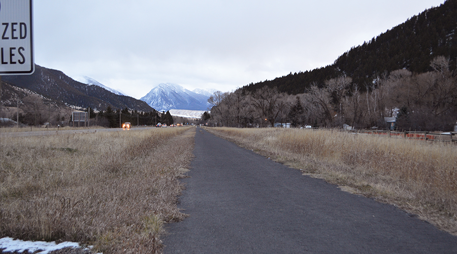 Highway 89 South Pedestrian Trail in Montana | Photo by Kevin Belanger, Courtesy Rails-to-Trails Conservancy