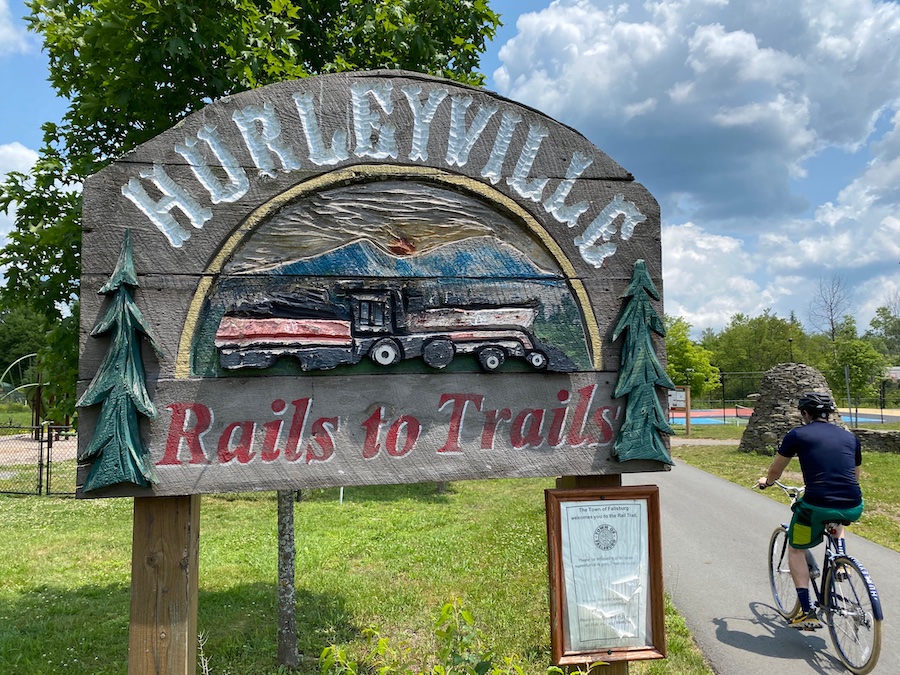 Hurleyville Rails to Trails sign | Courtesy Hal Simon