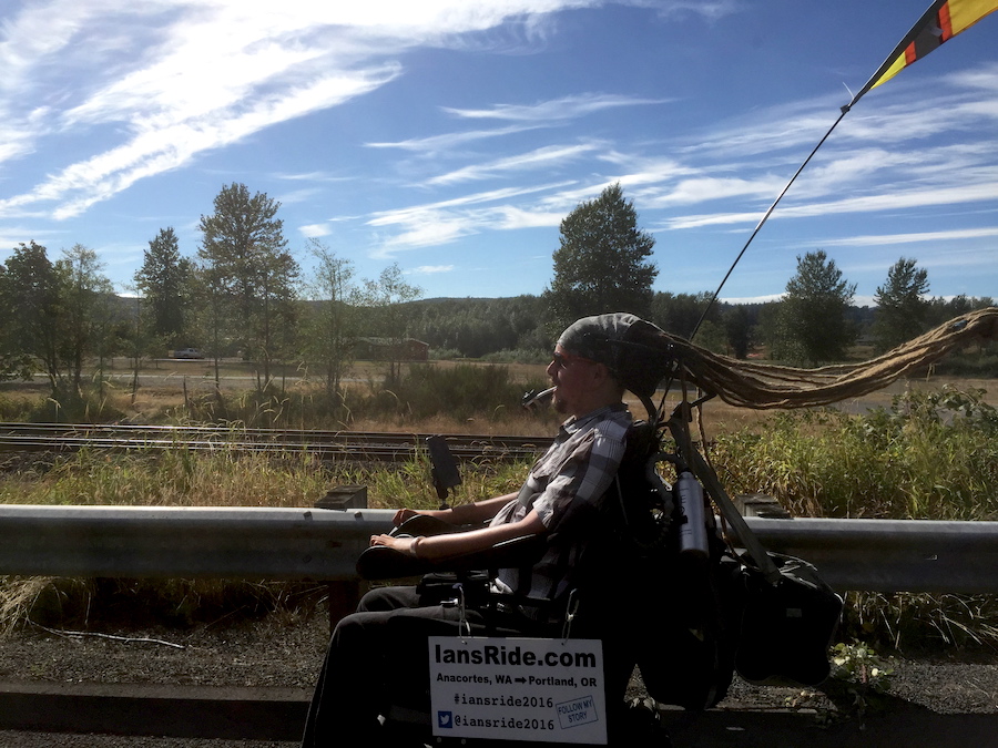 Ian Mackay, founder of Ian's Ride, out on the trail | Photo courtesy Ian Mackay