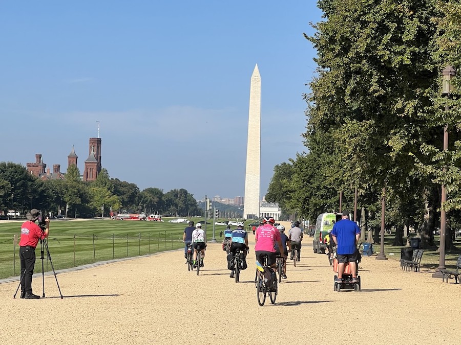 Ian's Ride, September 2022, on the National Mall in Washington, D.C. | Photo by Amy Kapp