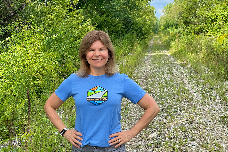 Indiana Rep. Carey Hamilton was named the 2022 Rail-Trail Champion | Photo courtesy Rep. Carey Hamilton