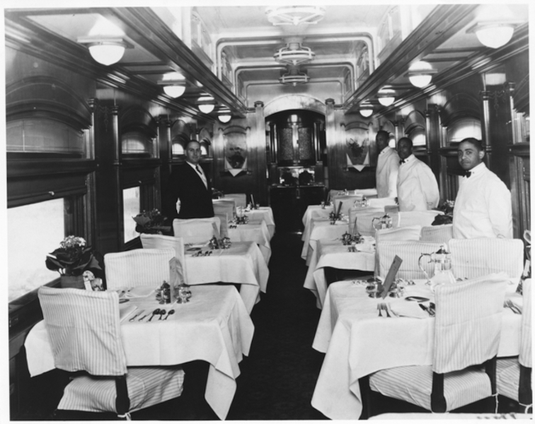 Interior of Northern Pacific, Yellowstone Comet dining car | Courtesy Minnesota Historical Society