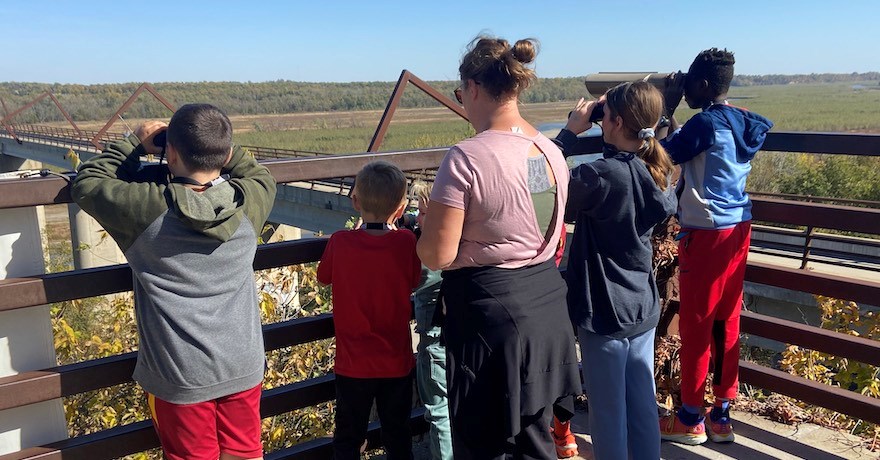 Iowa's High Trestle Trail overlook | Photo by Kyle Neuendorf, courtesy Boone County Conservation Department