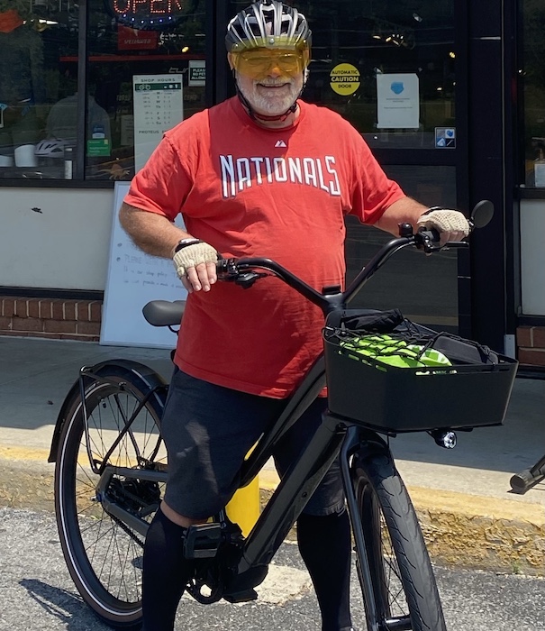 James Heilig and his new e-bike | Photo courtesy James Heilig