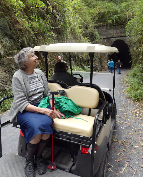 Janet Ewing equated her visit to the Blue Ridge Tunnel as on par with some of the majestic landscapes in the western United States. | Photo by Nancy Sorrells