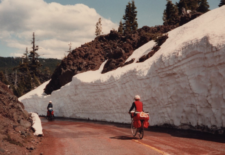 Janine Brobst and friend Paul Taber ride in Colorado in 1983 | Photo courtesy John Brobst