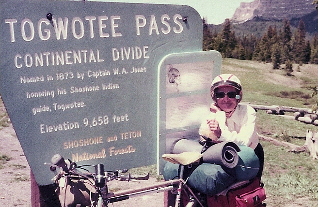Janine Brobst on a biking trip in 1983 | Photo courtesy John Brobst