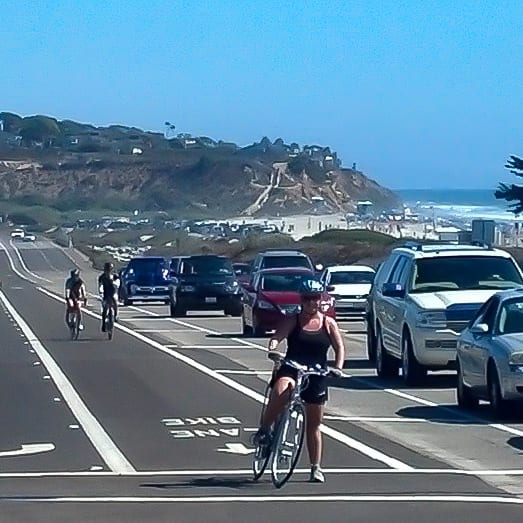 Jenn biking in San Diego, CA | Photo by Ed Coleman
