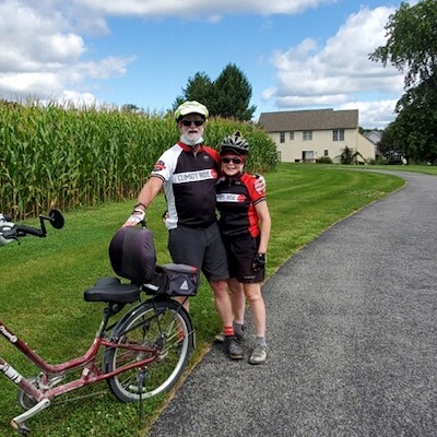 Joel and Linn Kring near the Kissel Hill Commons Trail in Lancaster County, Pennsylvania | Courtesy Joel Kring