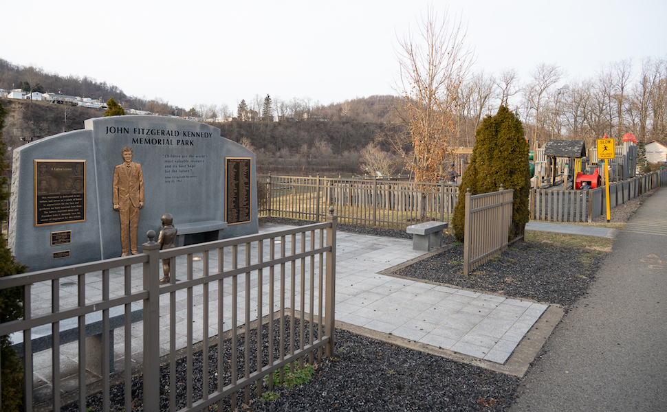 John Fitzgerald Kennedy Memorial Park along West Virginia's Caperton Trail | Photo by Susan Eason, courtesy Mon River Trails Conservancy