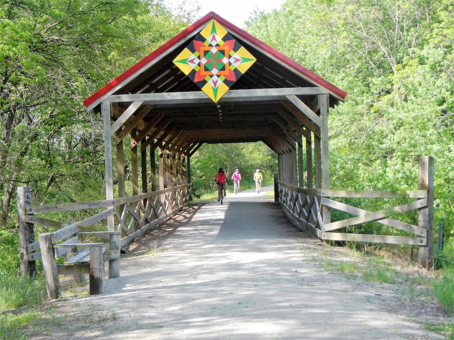 Kansas' Blue River Rail Trail | Photo by TrailLink user lbeatty