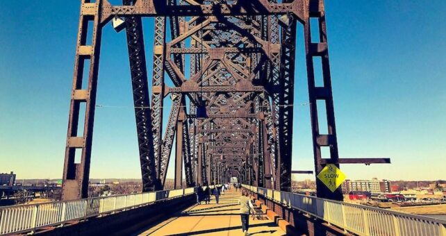Kentucky's Big Four Bridge | Photo by TrailLink user karenestepp