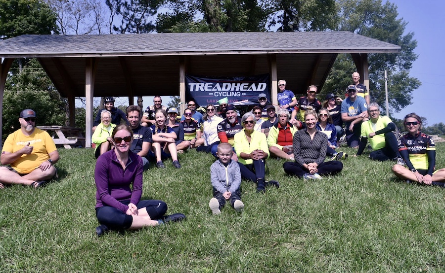 Lake Geneva-based Treadhead Cycling club riders | Photo by Anamaria Spiteri