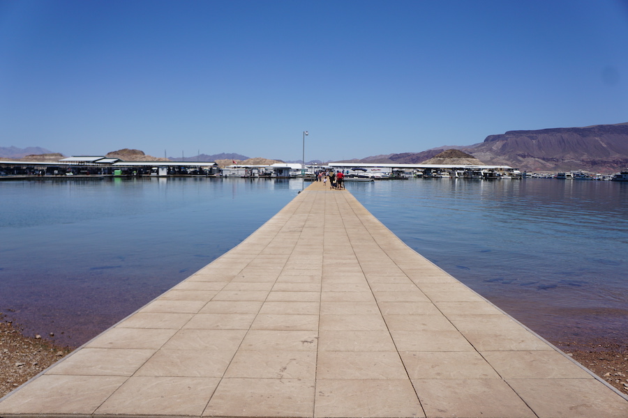 Lake Mead Marina near the Historic Railroad Trail | Photo by Cindy Barks