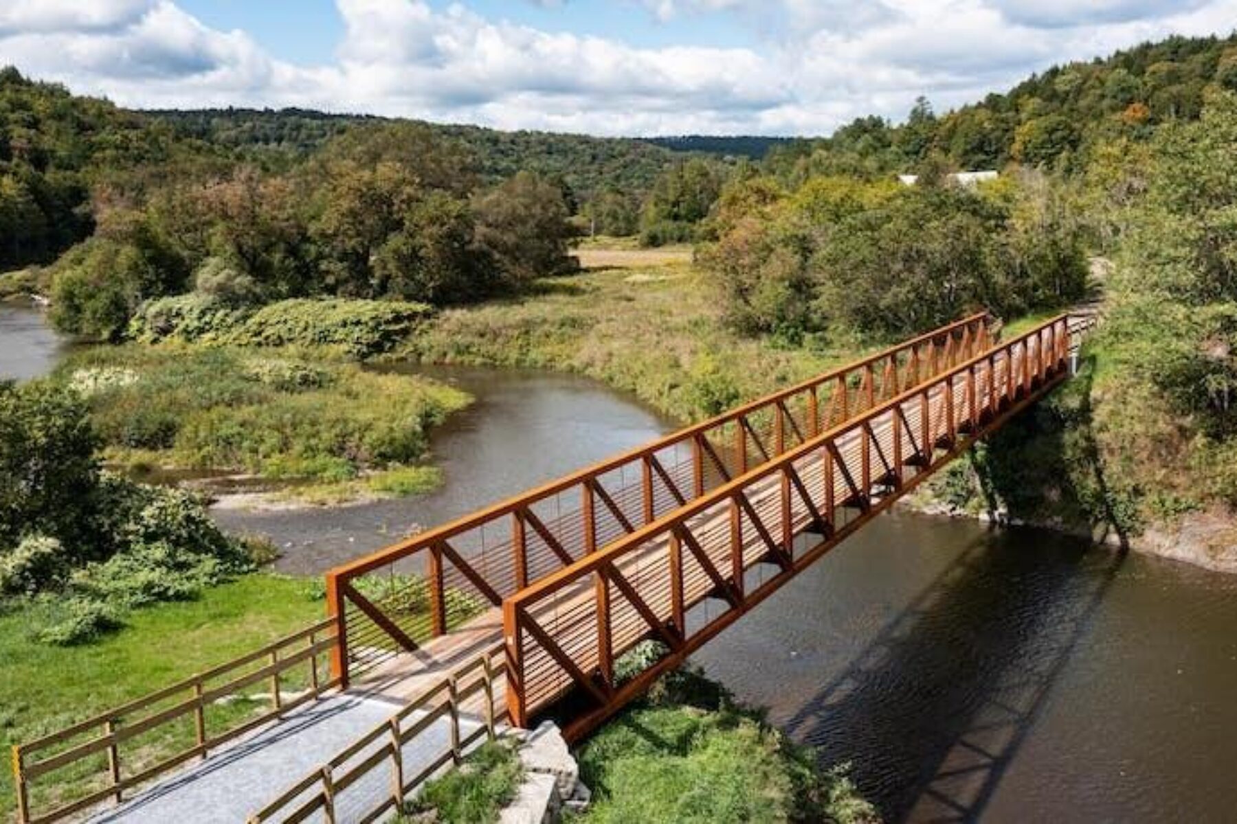 Lamoille Valley Rail Trail in Wolcott, Vermont | Photo courtesy Vermont Agency of Transportation