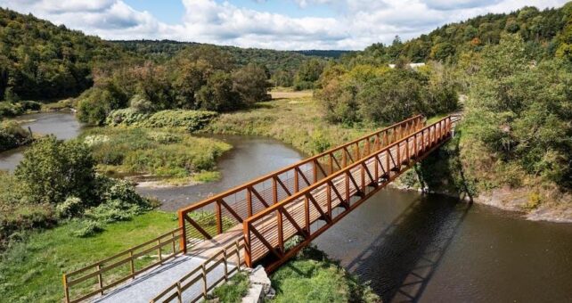 Lamoille Valley Rail Trail in Wolcott, Vermont | Photo courtesy Vermont Agency of Transportation