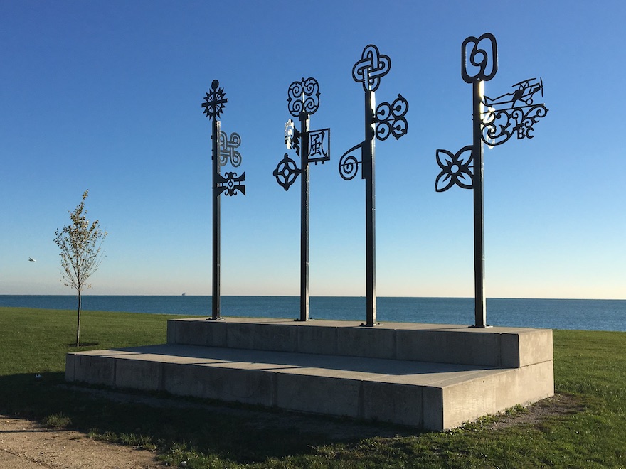 Letter to Bessie Coleman artwork | Photo by Michael Dimitroff, courtesy Chicago Park District