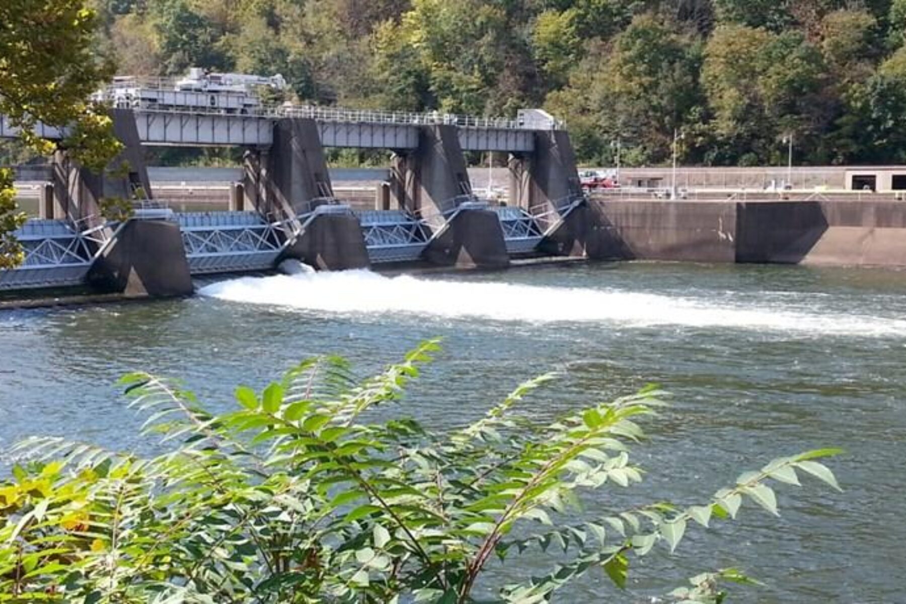 Locks and dams—like this one along the Monongahela River—make for some awesome sightseeing along the Mon River Trails | Photo by Jeff Wimer