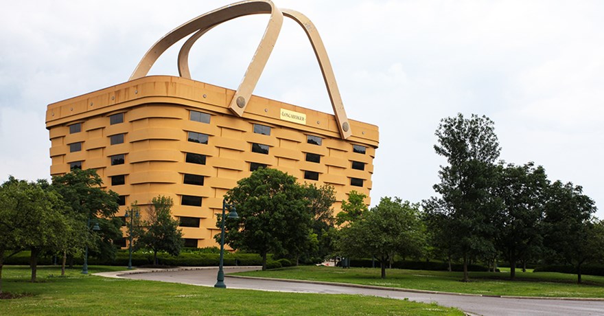 Longaberger Basket Company former world headquarters along the T.J. Evans Panhandle Trail in Ohio | CC BY-NC-ND 2.0