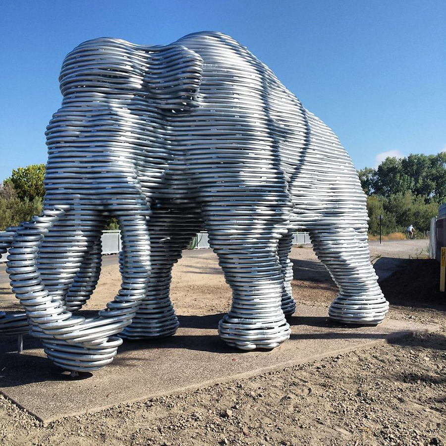 Lupe the Mammoth along the Guadalupe River Trail in California | Photo by Richard Masoner via Flickr | CC BY-NC-ND 2.0