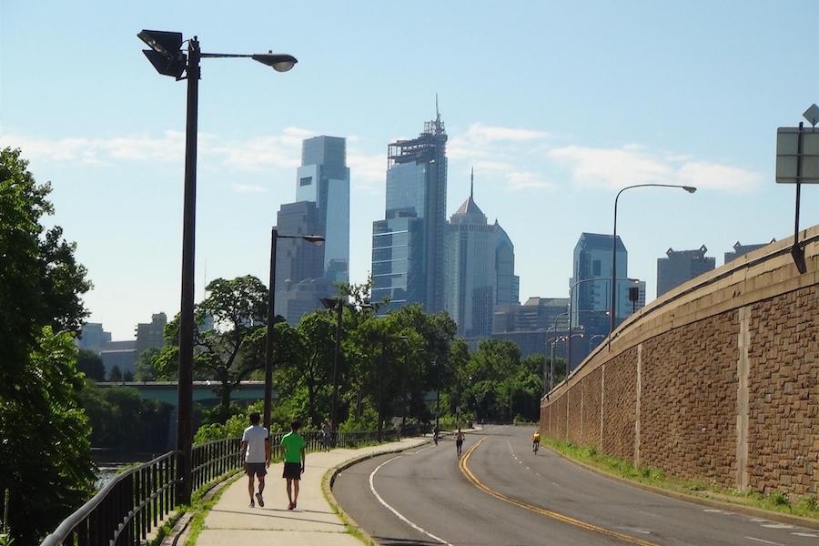 MLK Drive closed to cars in Philadelphia, Pennsylvania | Photo by TrailLink user rcpat