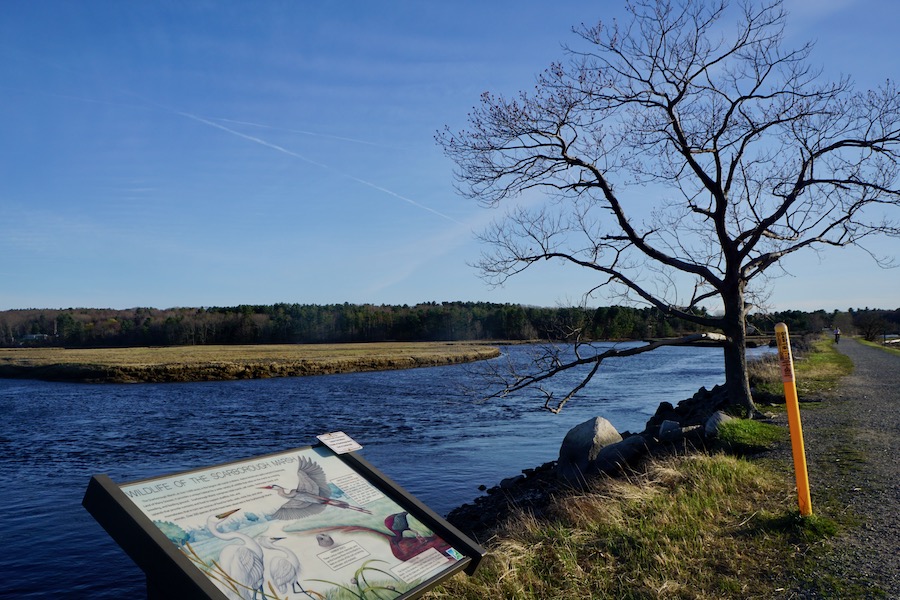 Maine's Eastern Trail along Scarborough Marsh | Photo by Cindy Barks