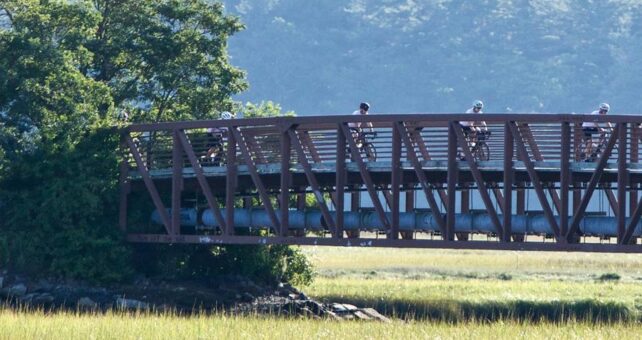 Maine's Eastern Trail was inducted into the 2022 Rail-Trail Hall of Fame | Photo courtesy Eastern Trail Alliance