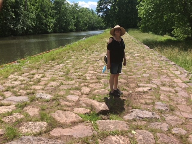 Michaela Brownstein on the Delaware and Raritan Canal State Park Trail in New Jersey | Photo courtesy Dan Brownstein