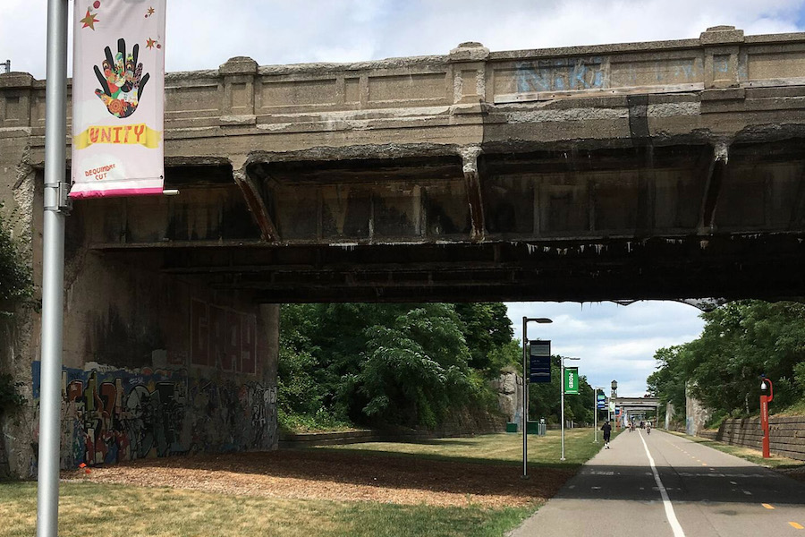 Michigan's Dequindre Cut Greenway | Photo by TrailLink user gahanosh