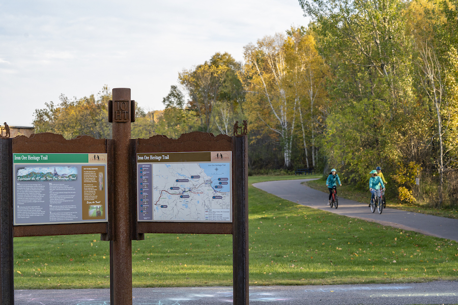Michigan's Iron Ore Heritage Trail on the Great Lake-to-Lake Trails Route 4 | Photo by Aaron Peterson

