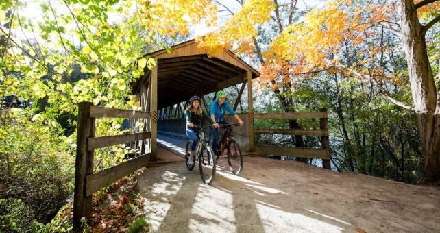 Michigan's Kal Haven Trail on the Great Lake-to-Lake Trails Route 1 in South Haven | Photo by C.M. McGuire