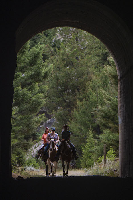 Milwaukee Road Rail Trail tunnel in Thompson Park | Photo courtesy USDA Forest Service
