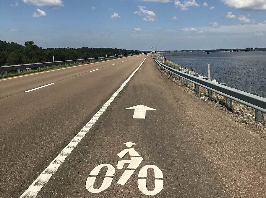 Mississippi's Spillway Multi-Use Trail | Photo by TrailLink user elitejoon